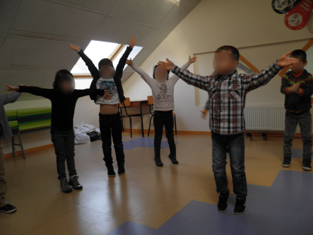 posture oiseau mené par un élève de GS